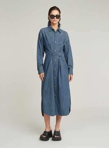Long Tab Shirt Dress